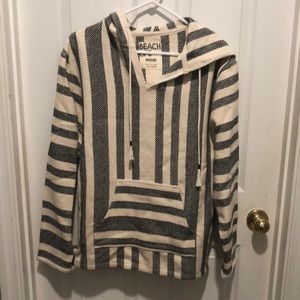 Unisex Beach LIFE Classic LADRFT BAJA Oversized Woven Pullover Hoodie Poncho
